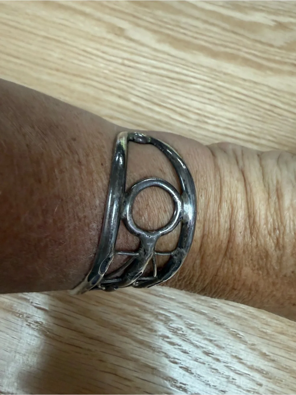 Sterling Silver Openwork Cuff Bracelet